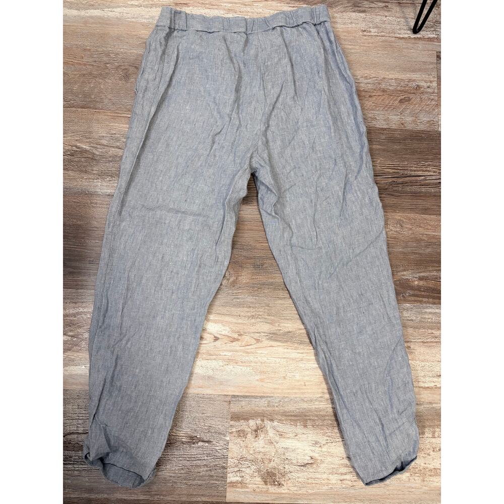 J. Jill PureJill Linen Pull-On Pant in Size small light Blue denim